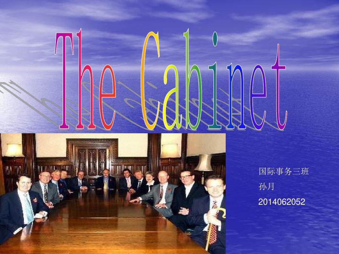 the cabinet