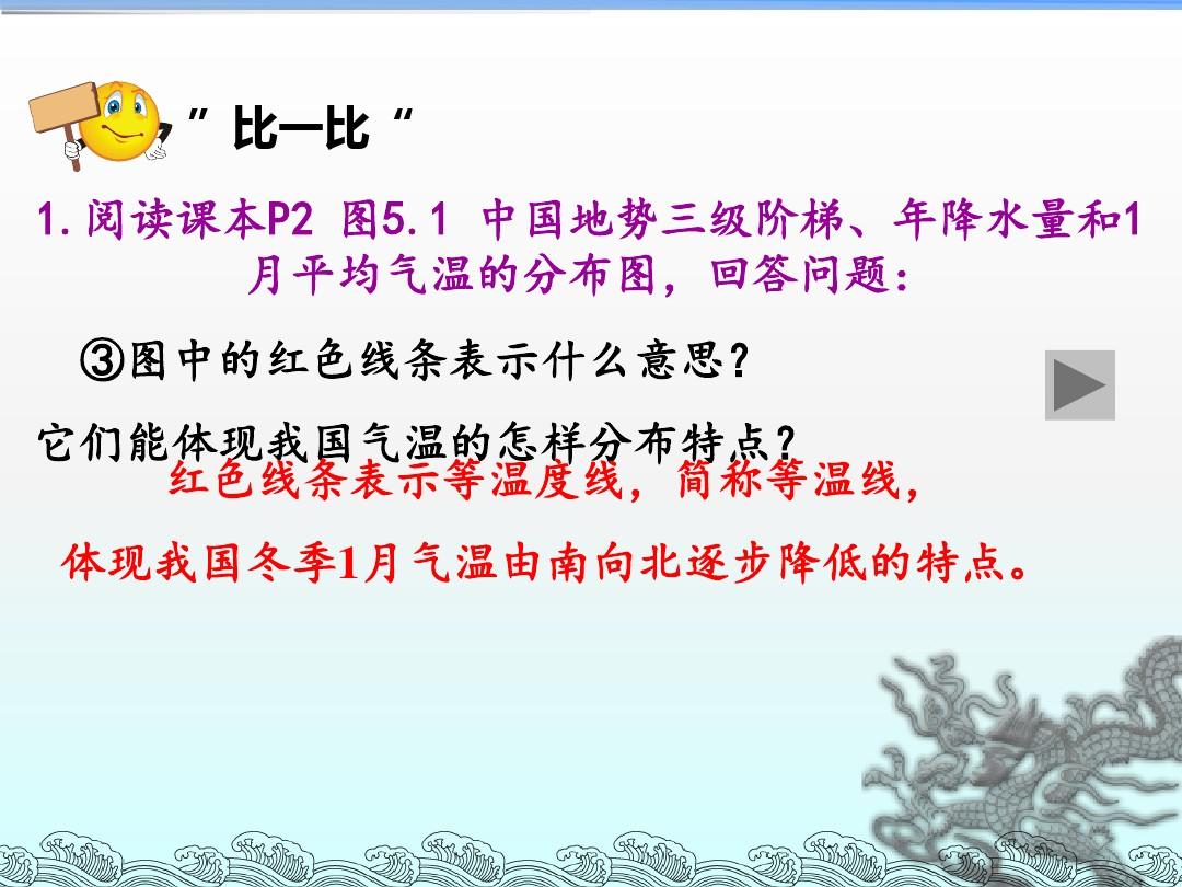 人教版八年级地理下册 第五章中国的地理差异