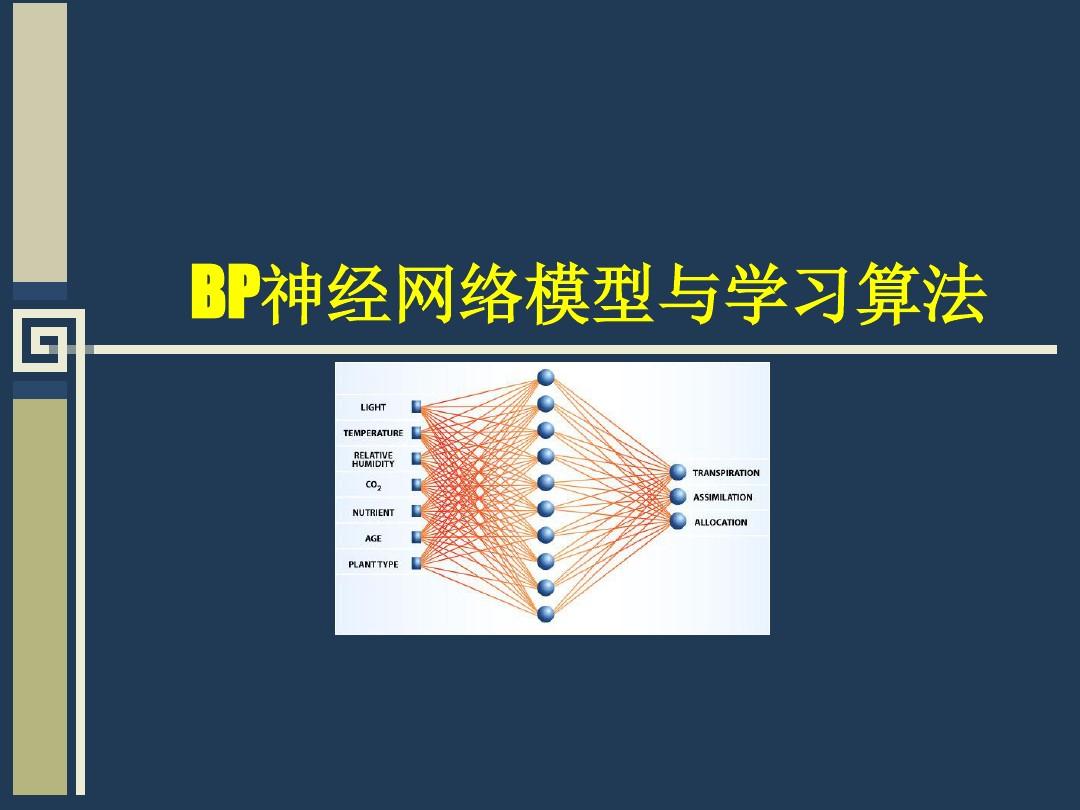 BP神经网络详解(PPT)