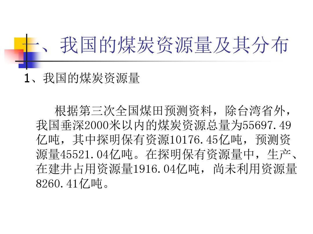中国炼焦煤分布情况1资料文档