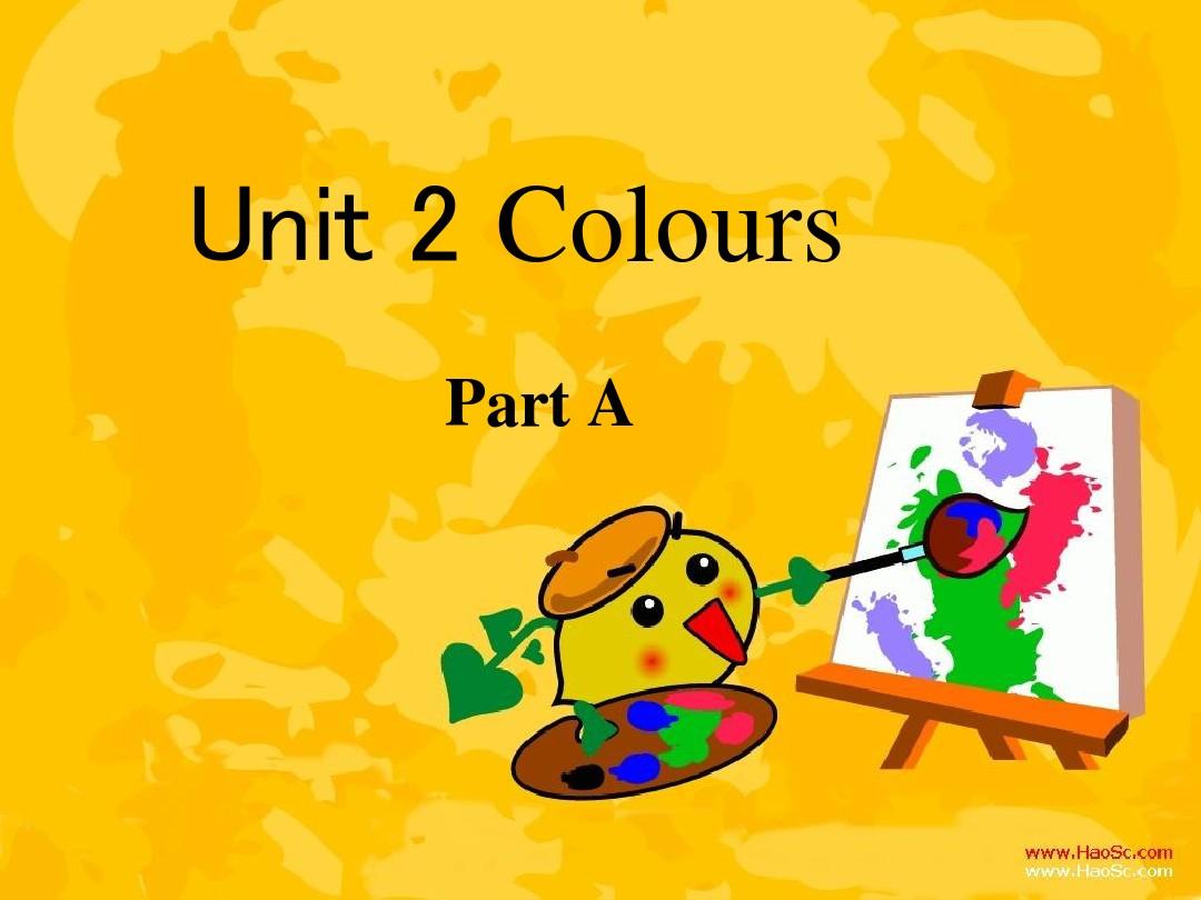 小学三年级上册英语Unit2_colours课件