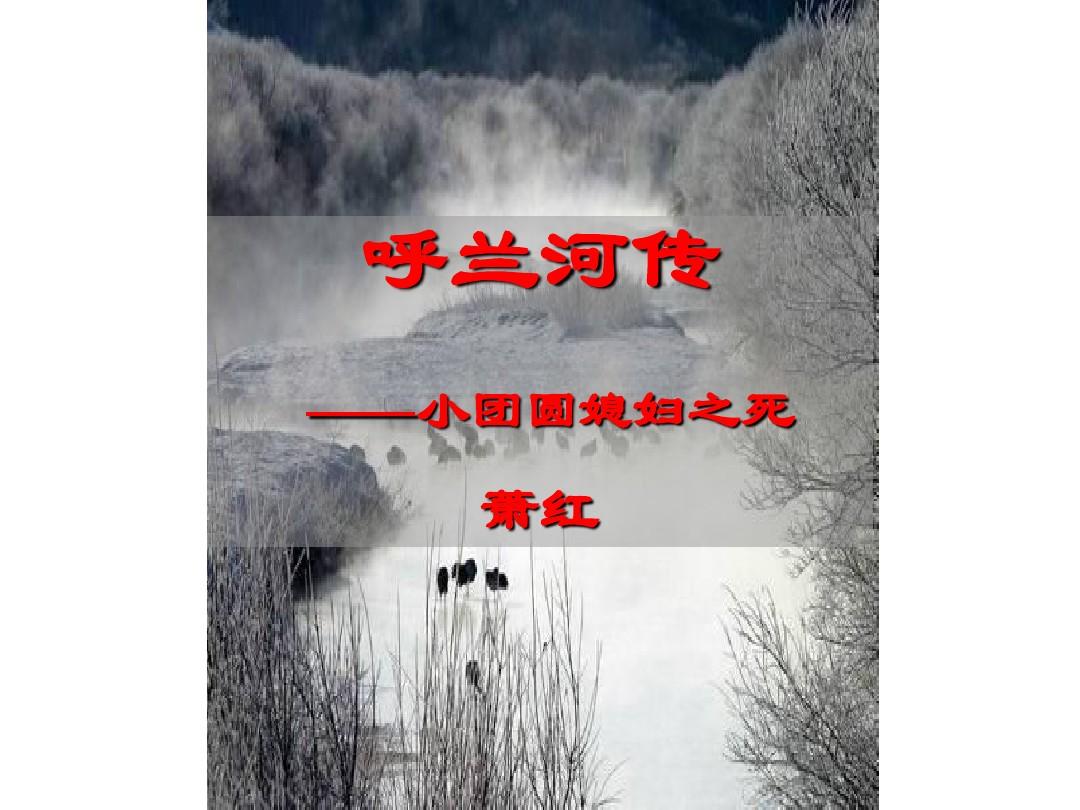 人教版高中语文 选修 中国小说欣赏 第6单元 01《呼兰河传》