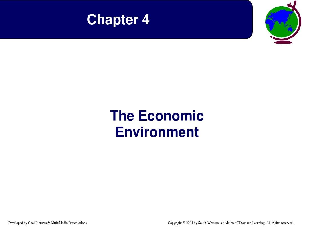 Ch04 The Economic Environment(国际营销学-厦门大学 黄维梁)
