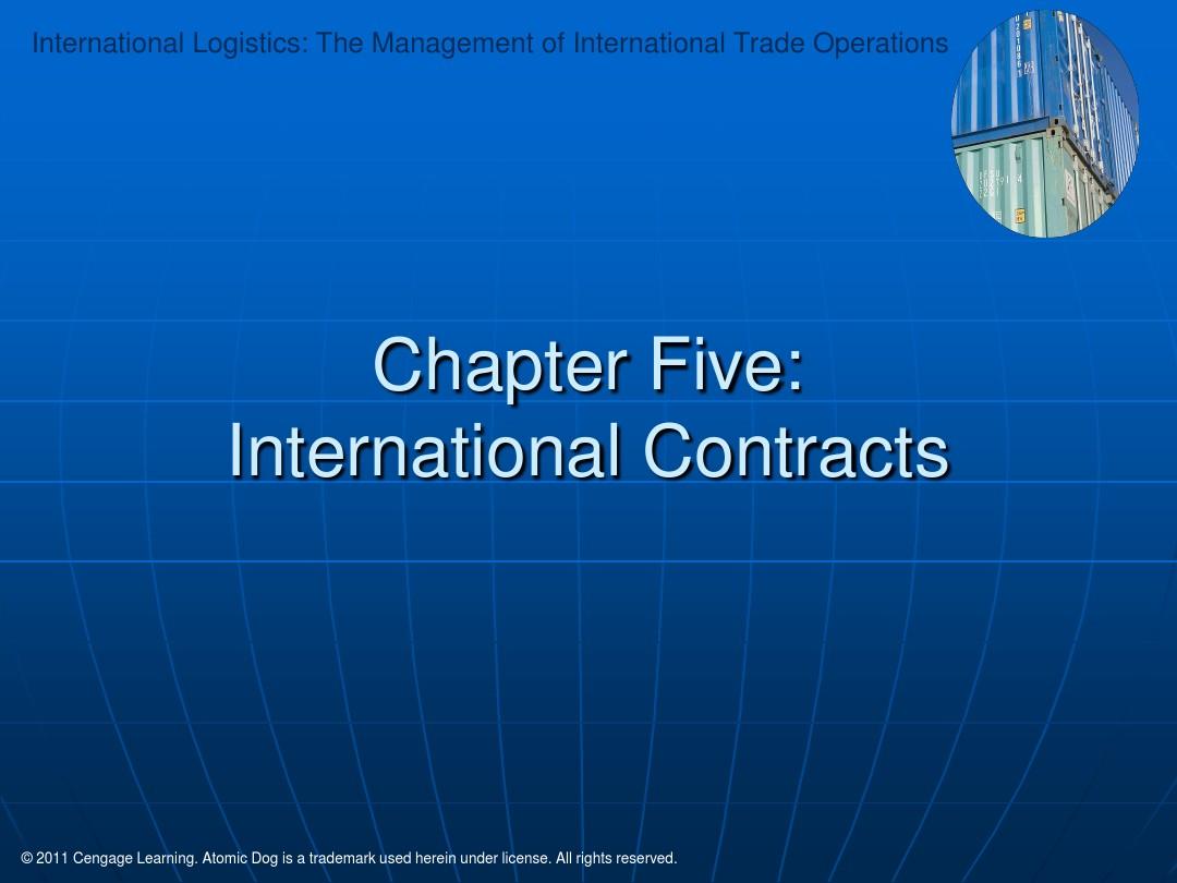 《国际物流与经营管理》课件-第5章-国际合同