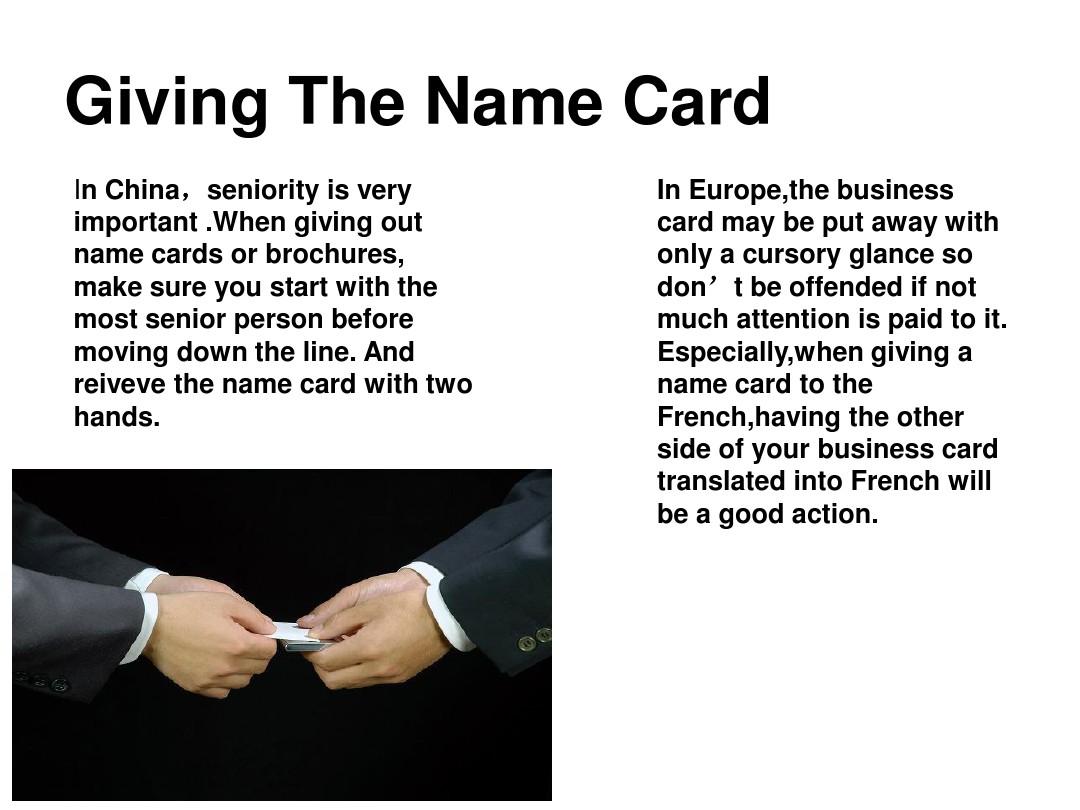 Business etiquette differences between China and Europe