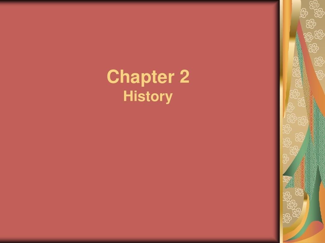 英语国家概况 chapter2 History