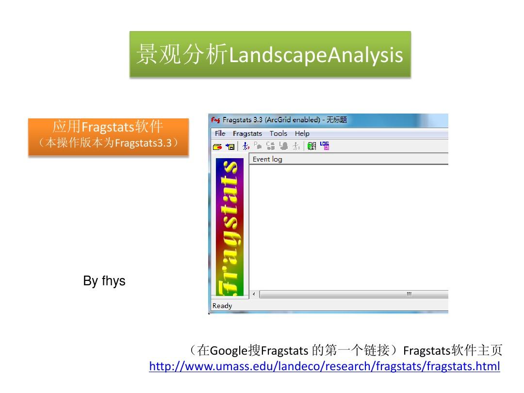 Fragstats软件与景观分析LandscapeAnalyst
