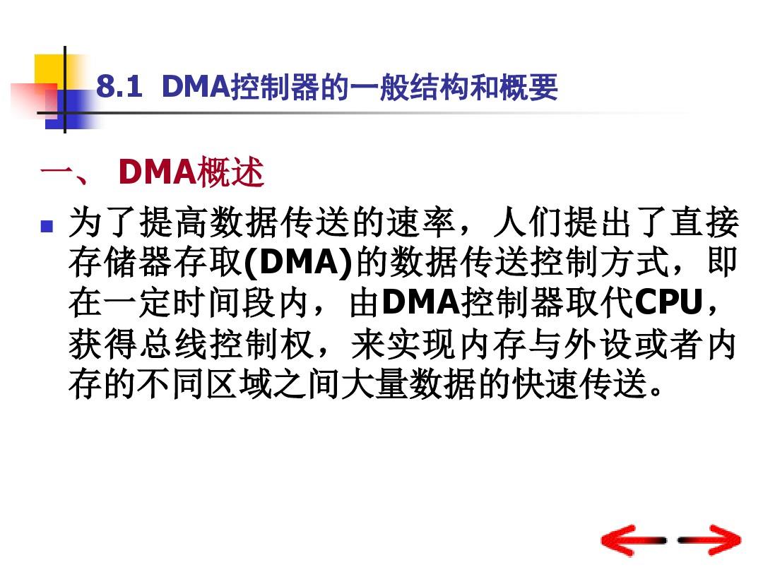 第8章 DMA控制器(微型计算机技术课件)