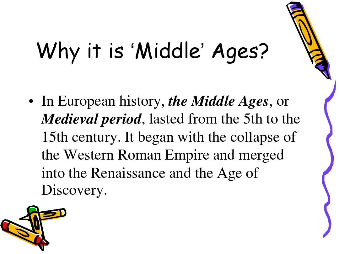 Middle Ages  Characteristics and Important Events 1