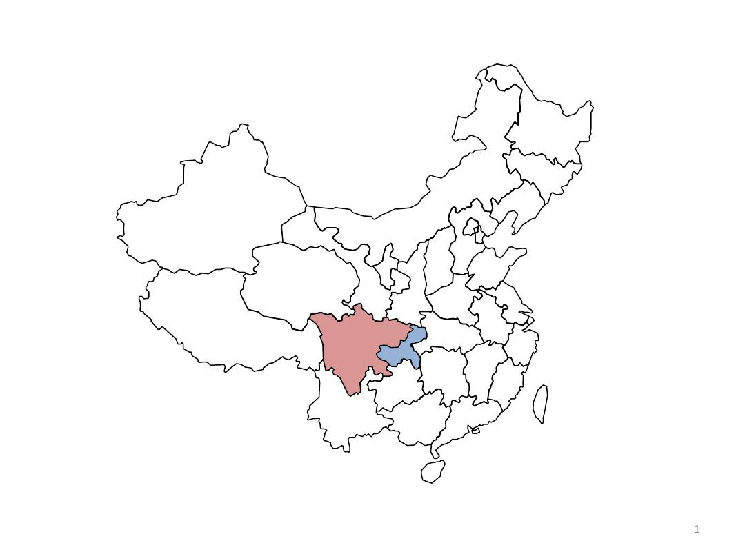 可填充颜色的中国地图
