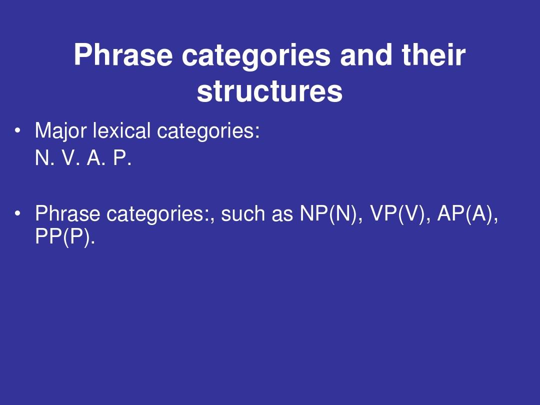 Lecture5-Syntax-phrase category