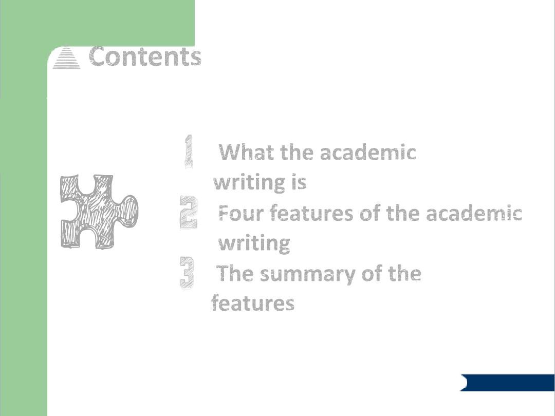 The Summary of The Features of Academic Writing-学术英语写作