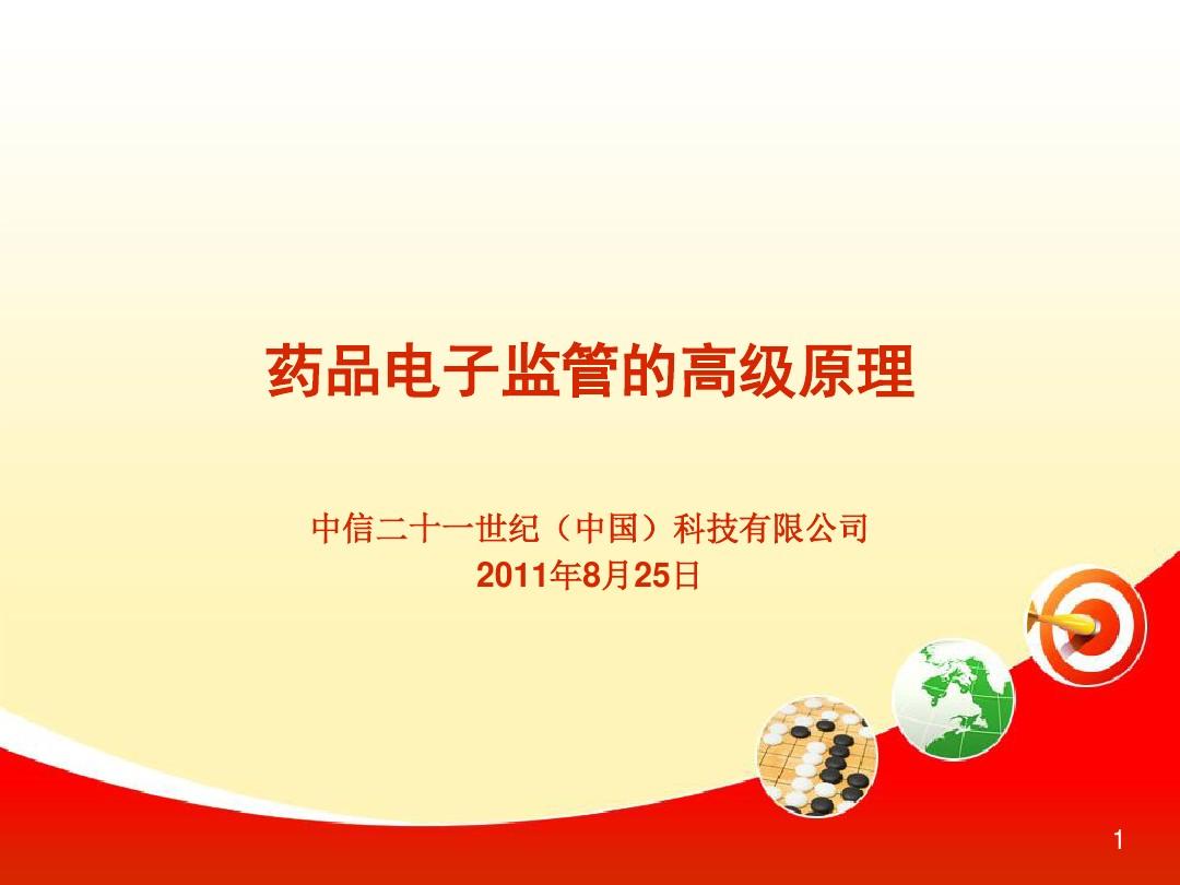 中国药品电子监管码培训课件3----药品电子监管的高级原理