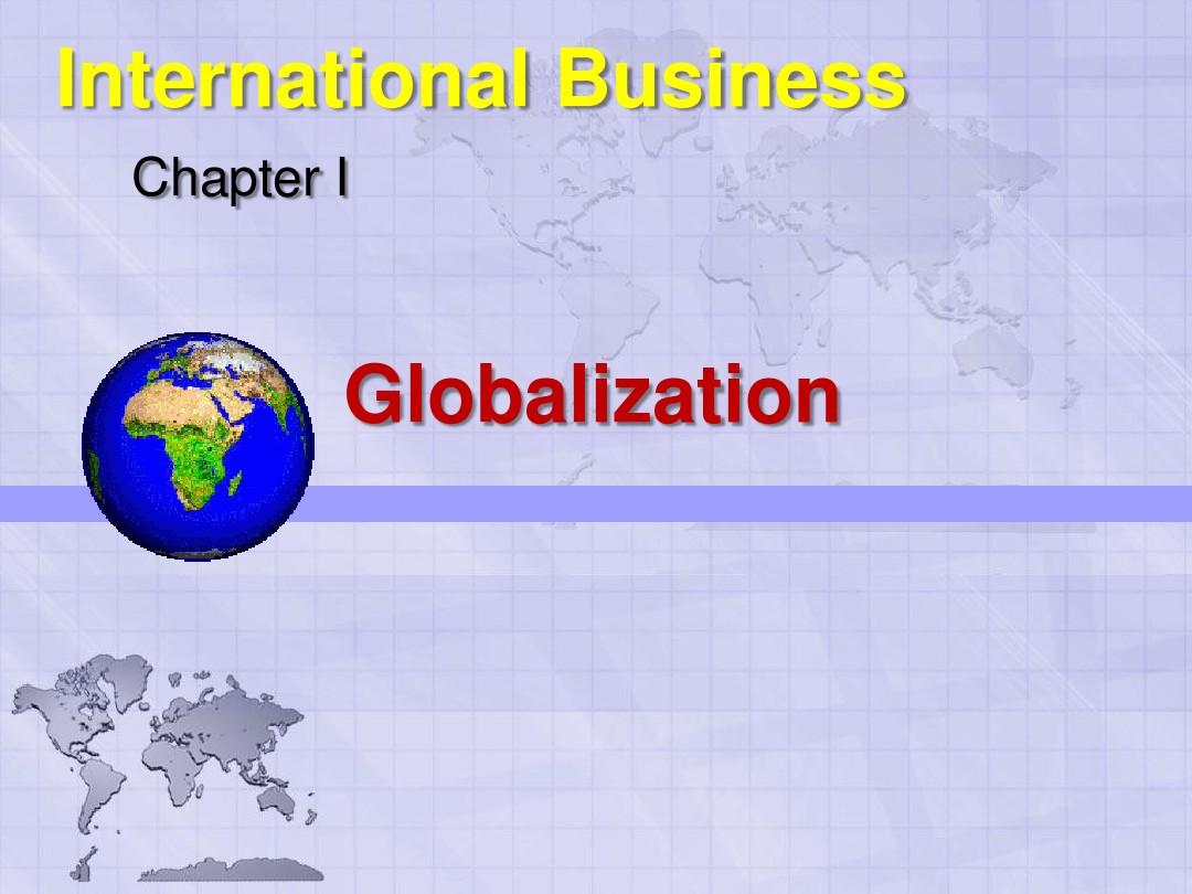 International Business chapter 1