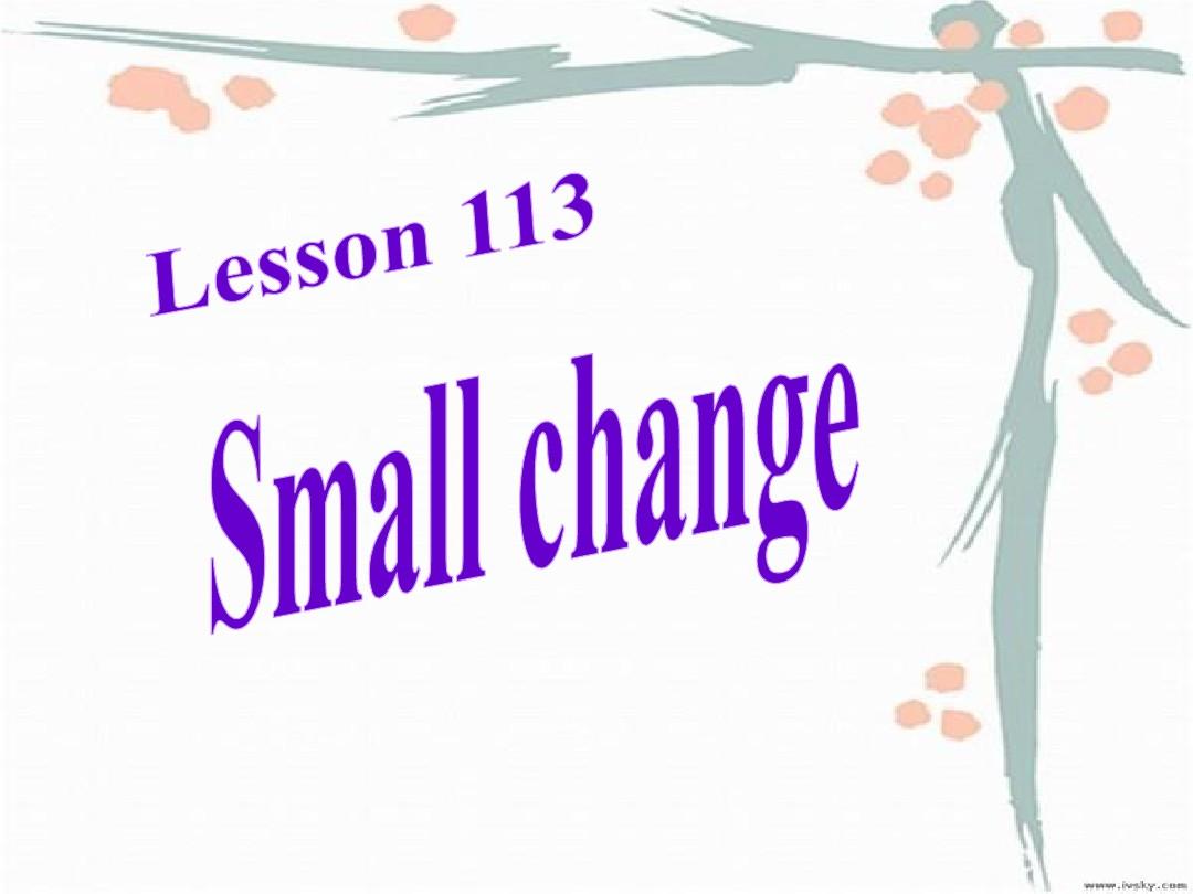 新概念英语第一册第113-114课首选教案