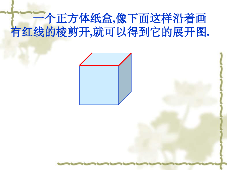 长方体和正方体的展开图