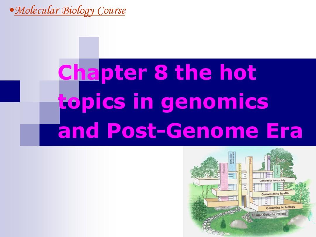 分子生物学：Chapter8  The Hot Topics in Genomics and Post-Genome Era