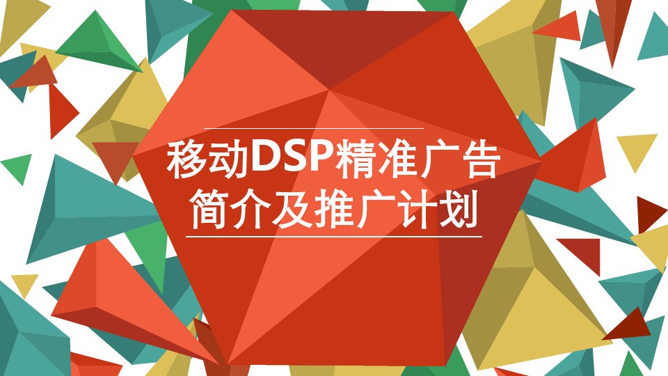 DSP精准广告简介及推广计划方案PPT(23张)