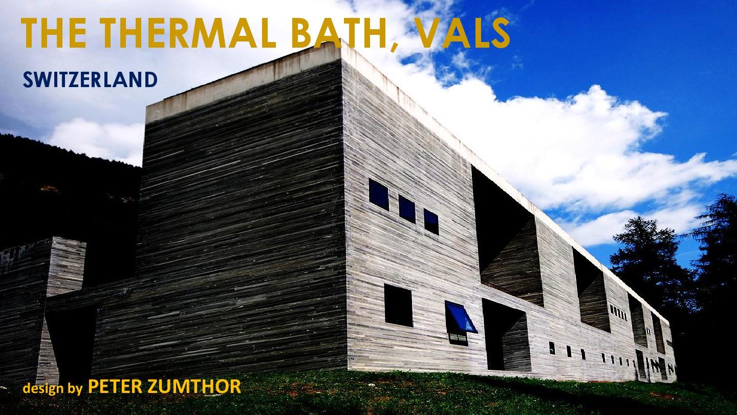 经典建筑分析-瓦尔斯温泉浴场