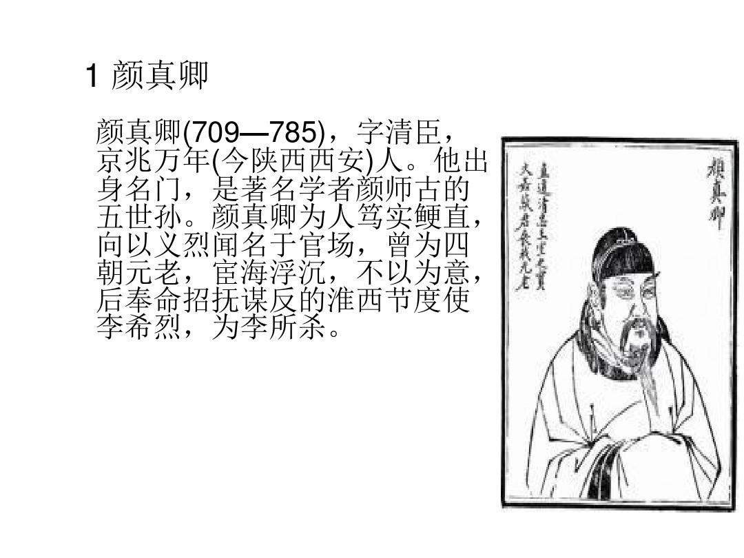 中国古代四大书法家 PPT课件