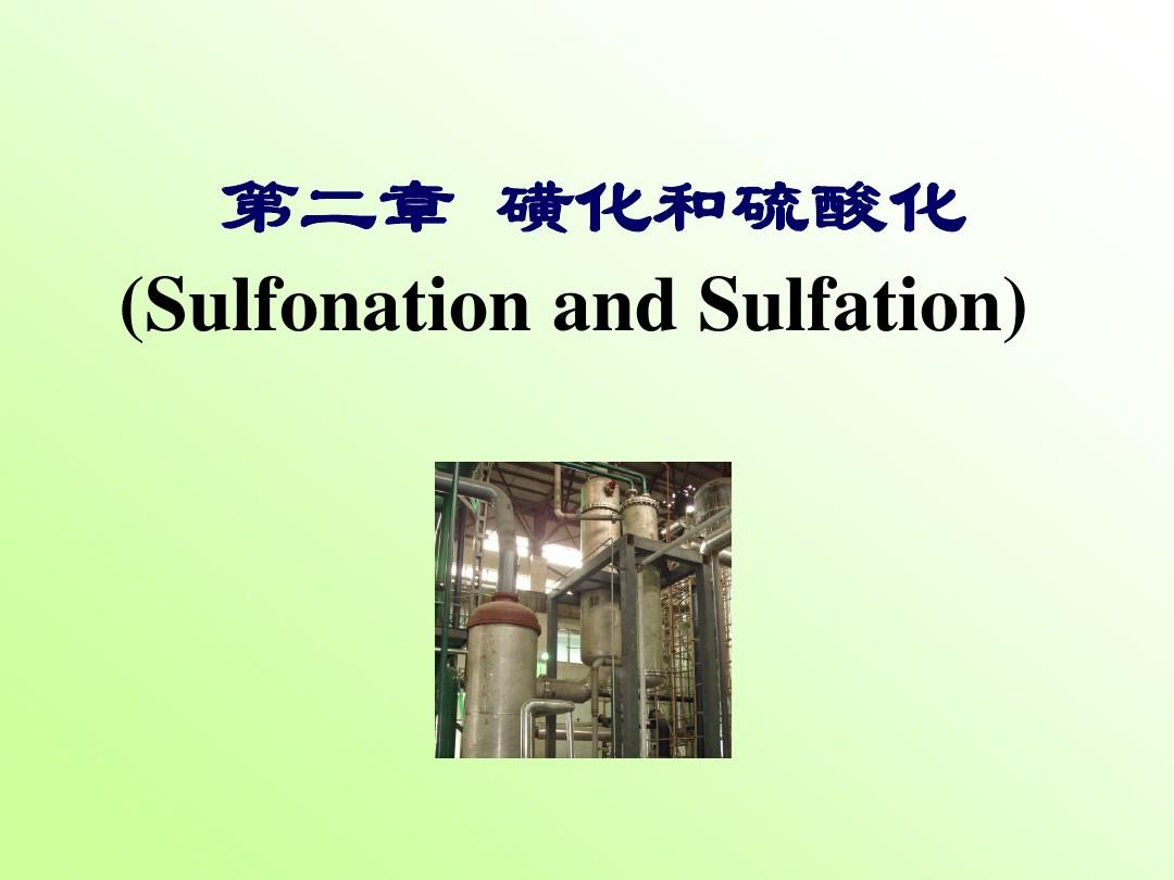 磺化和硫酸化反应