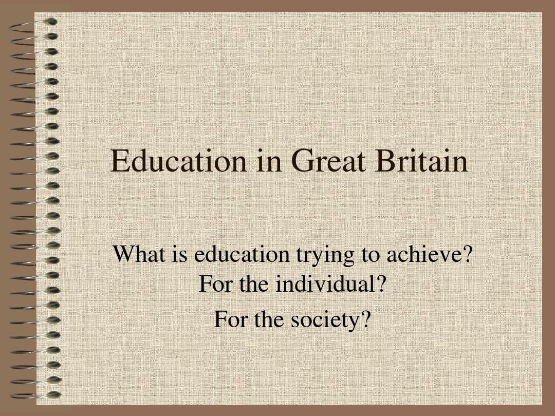 Education in UK