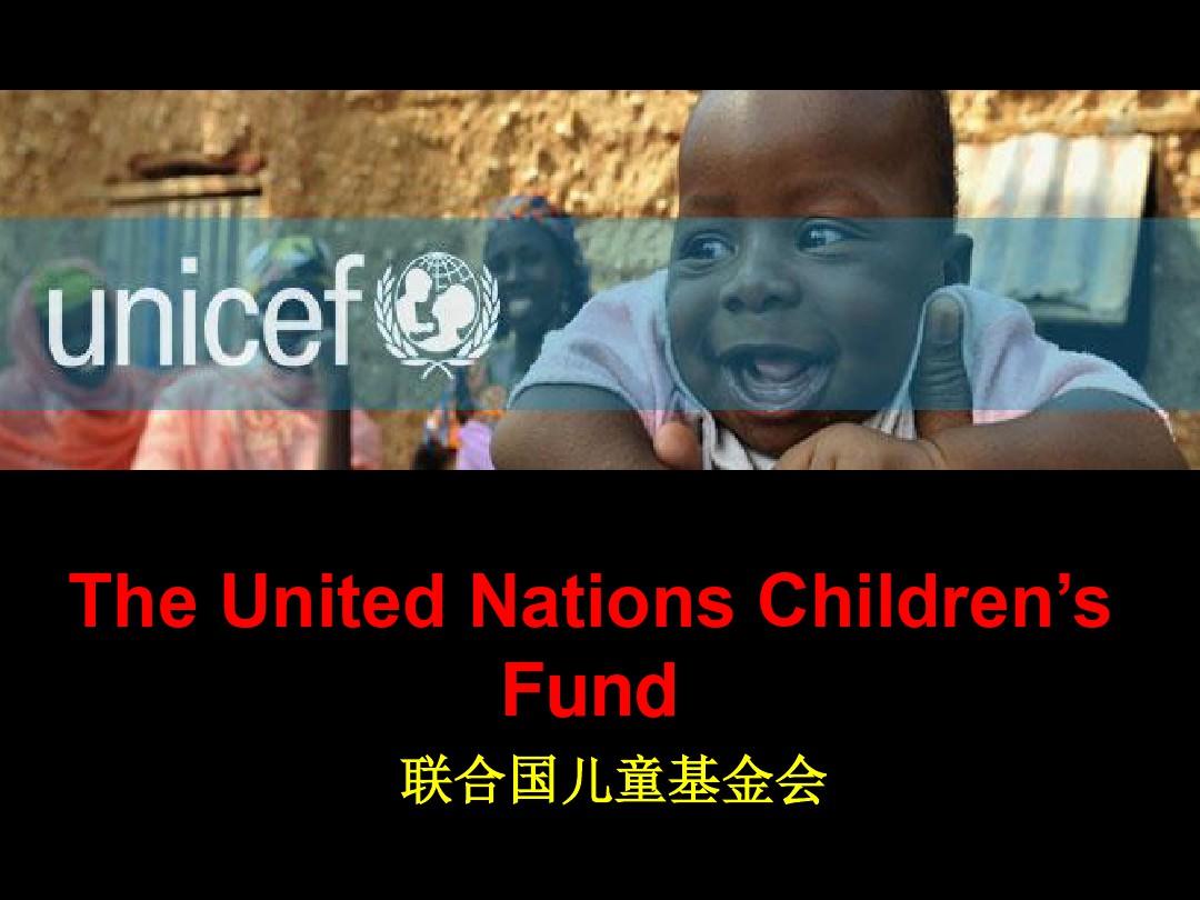 联合国儿童基金会英文PPT