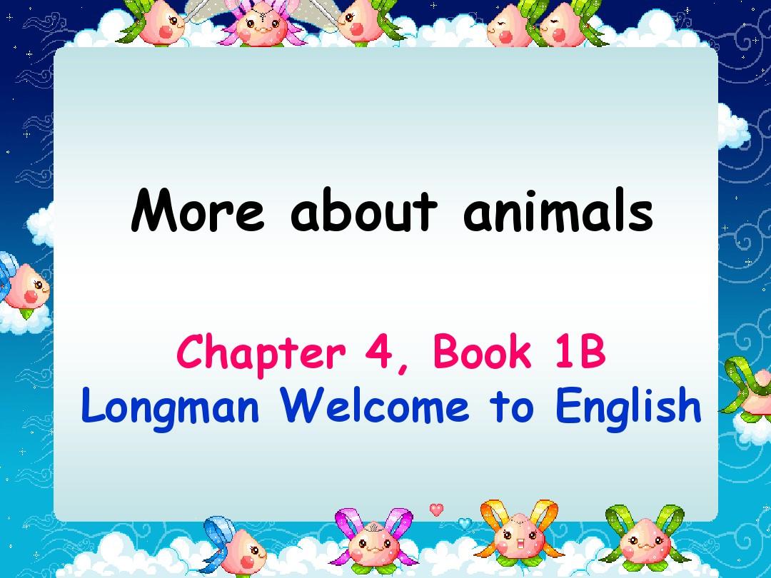 Chapter 4 Book 1B 香港朗文教材