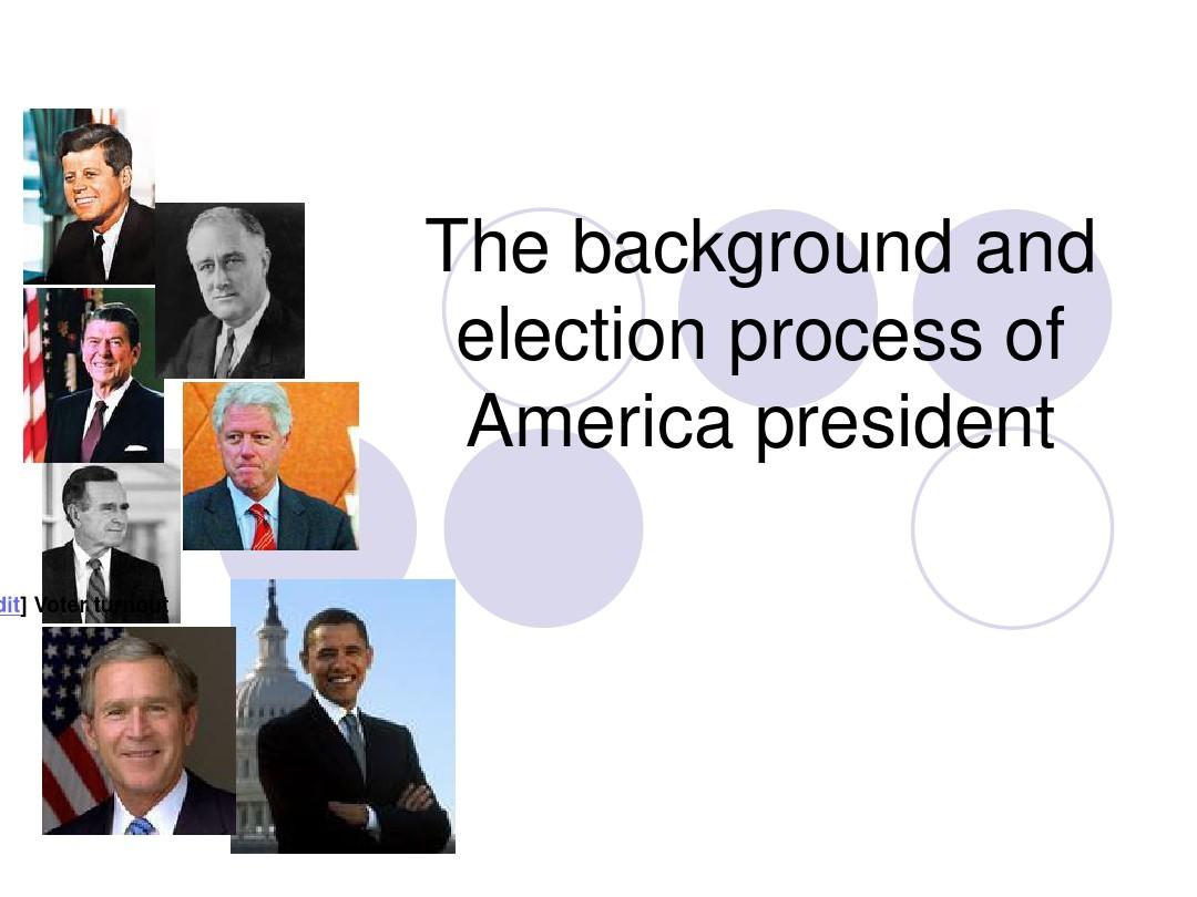 美国总统大选选举程序英文课件