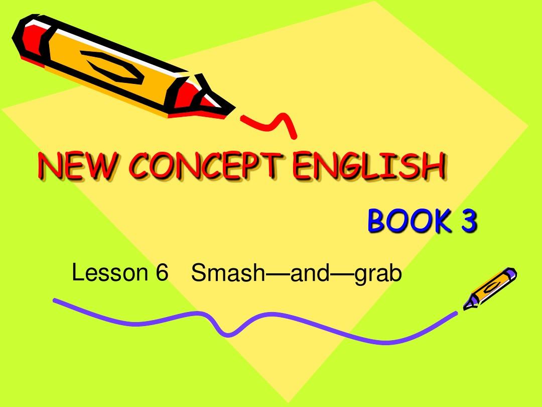 新概念英语第三册第6课