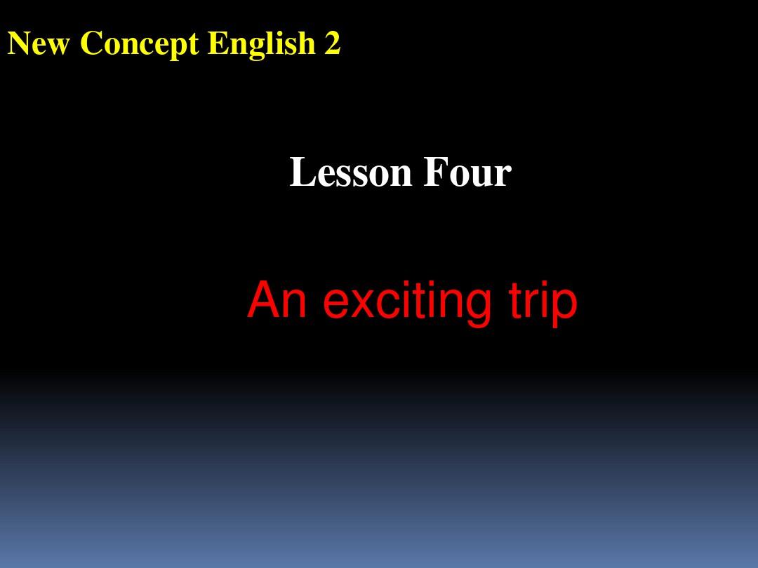 新概念英语第二册 第四课