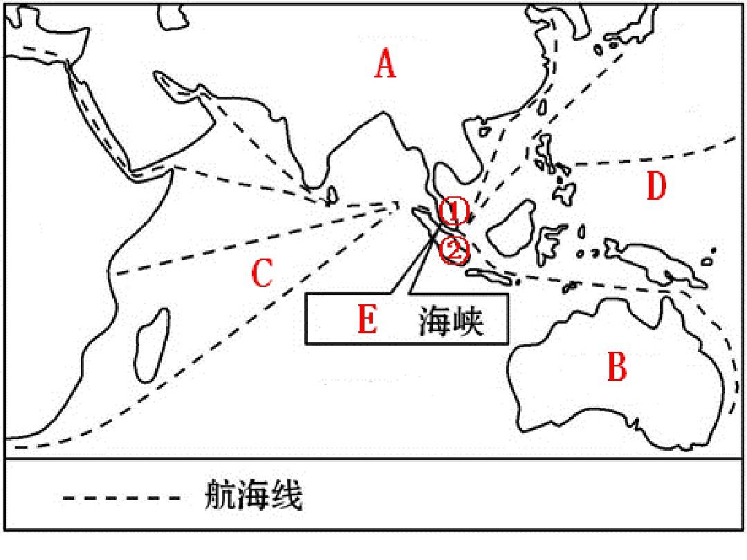 区域地理东南亚空白图填图