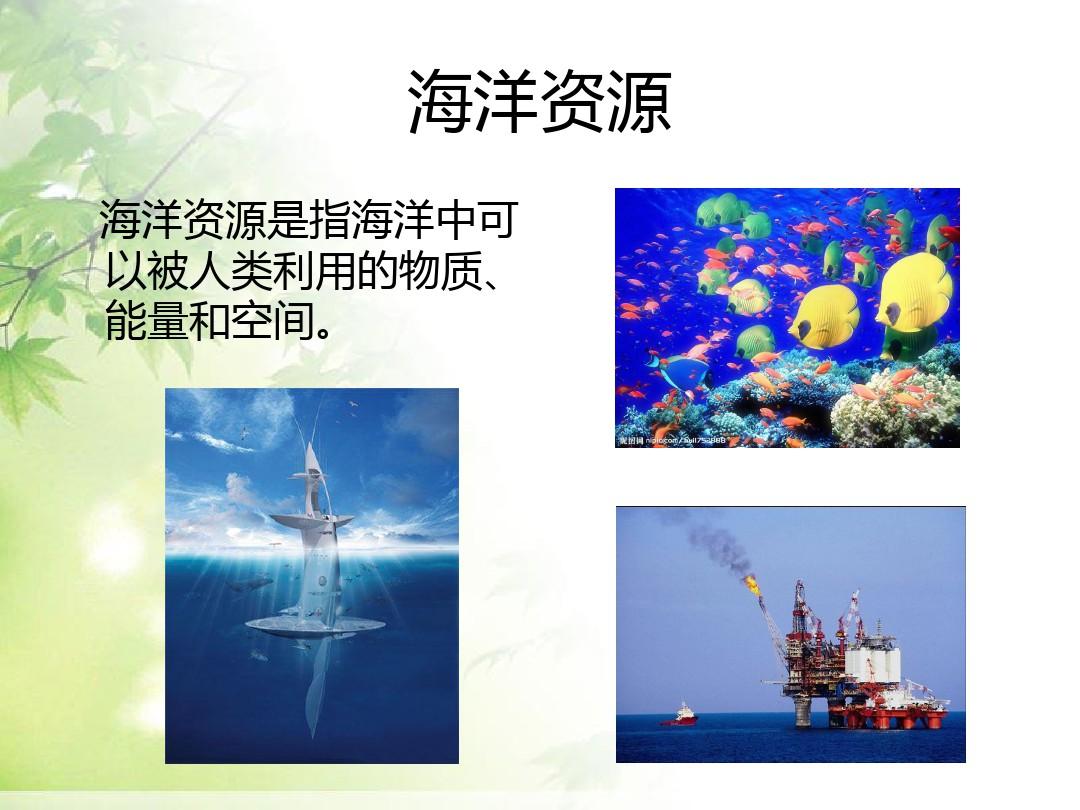 中国海洋资源及其开发利用