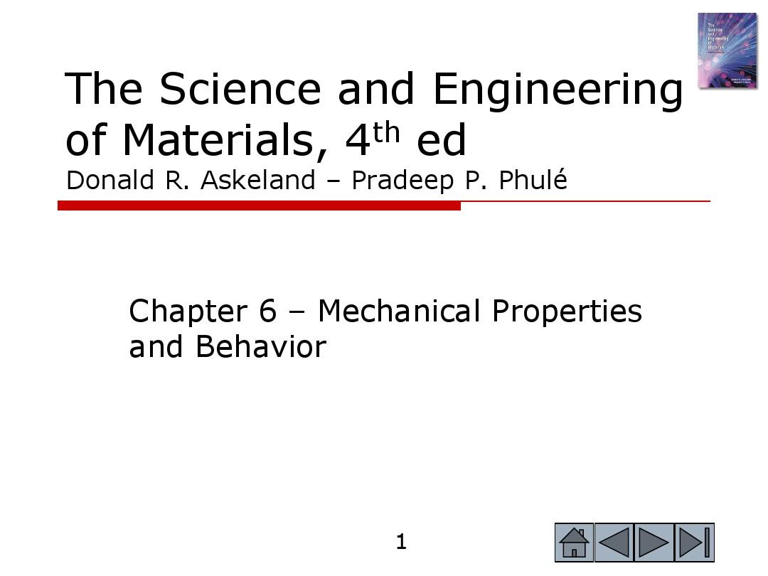 AskelandPhuleNotes-6. Mechanical Properties of Metals