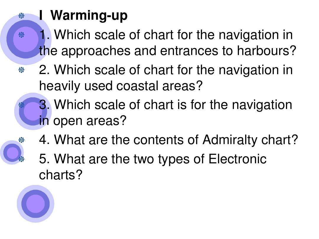 Unit 1 Nautical Publications Lesson 2 Nautical Charts 海图