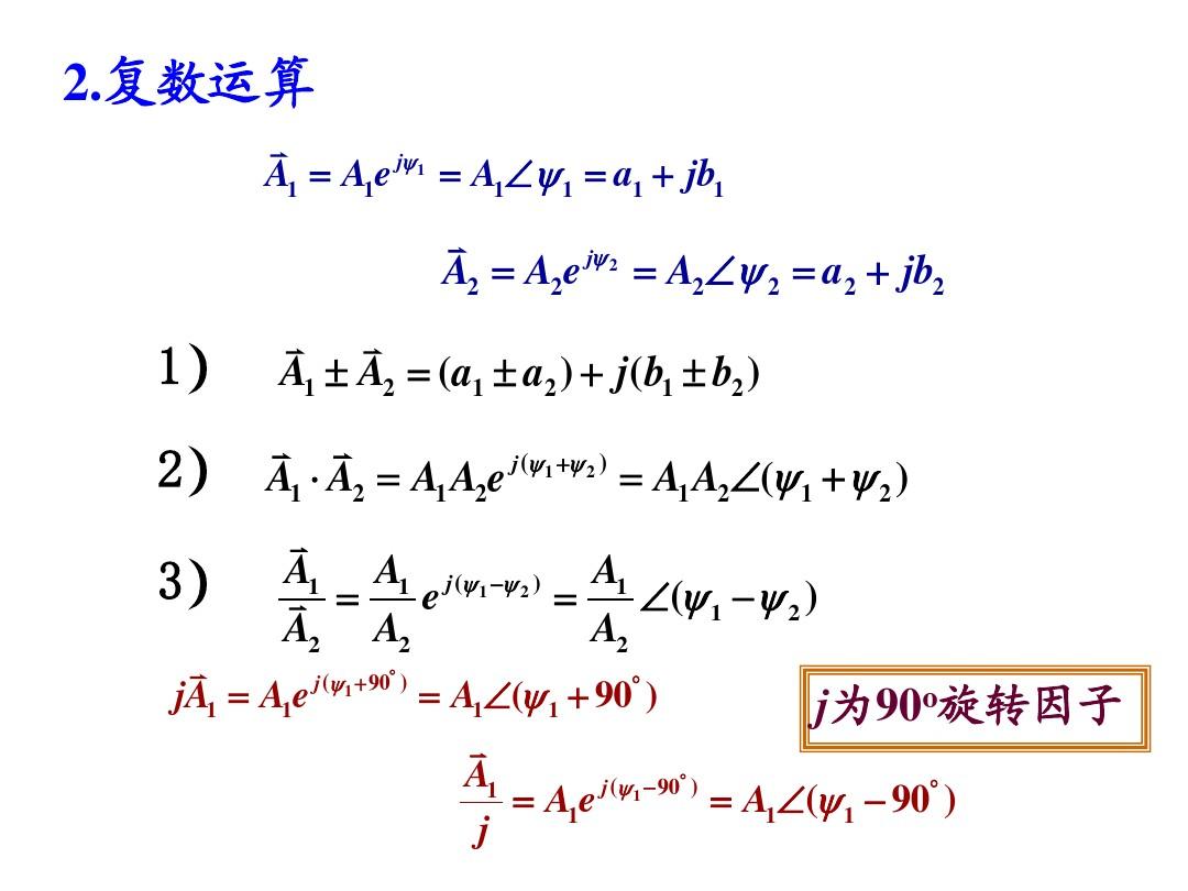 电路原理课件-正弦量的相量表示法