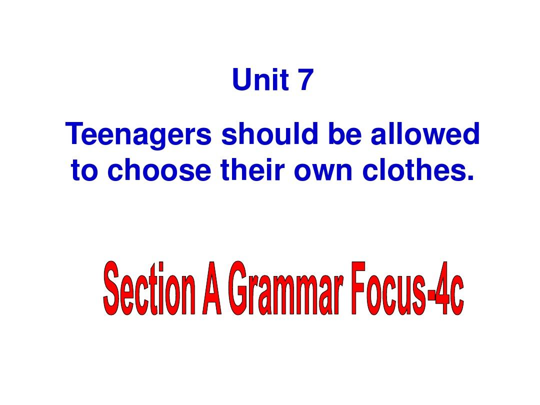 【最新】人教新目标九年级英语全册Unit 7 Section A-4 精品课件(共49张PPT)