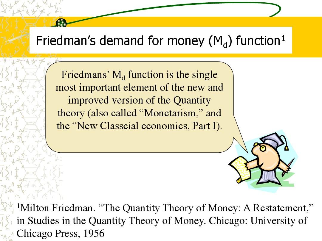 FriedmanMd 弗里德曼货币需求