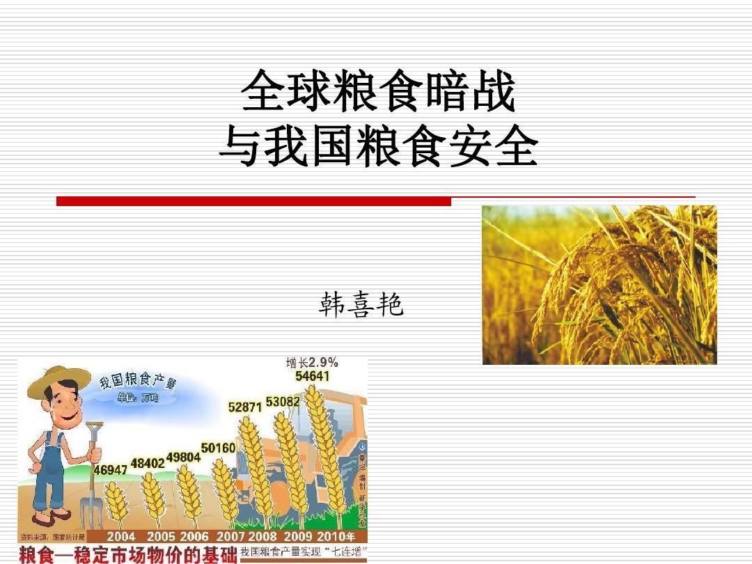 中国的粮食安全 讲座