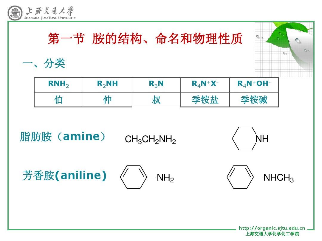 上海交通大学有机化学第13章含氮化合物