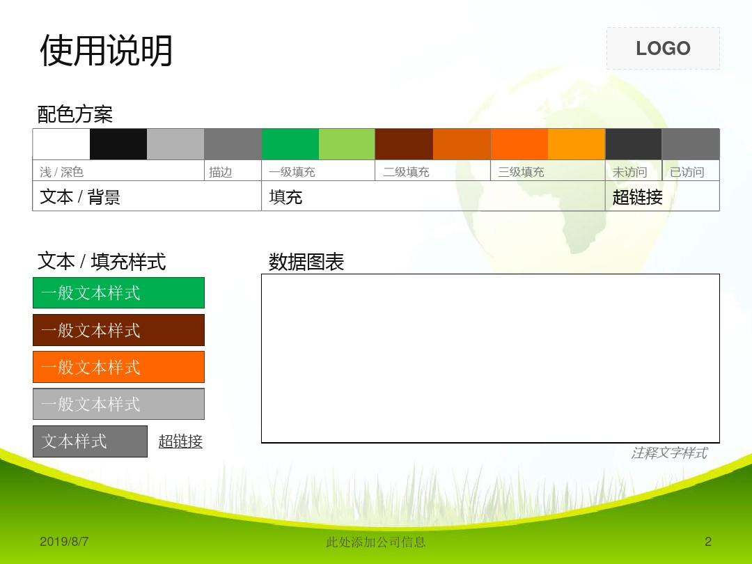 PPT经典模板——绿色环保能源灯泡背景商务或其他用途PPT模板