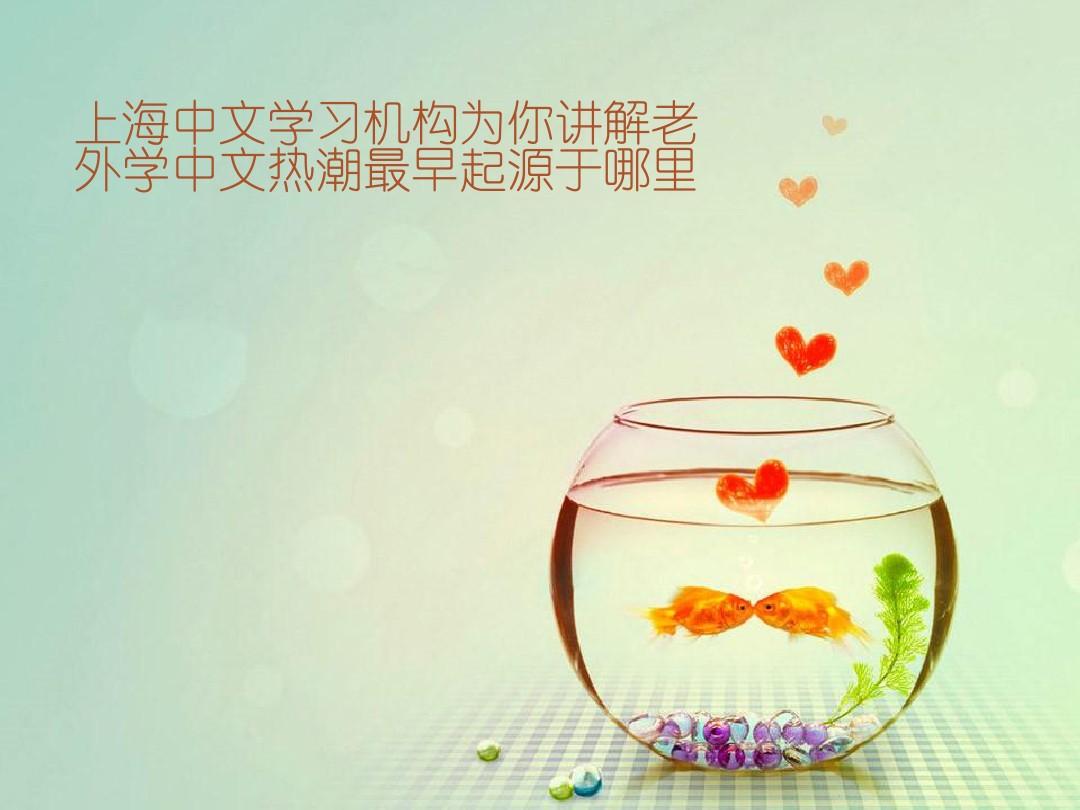 上海中文学习机构为你讲解老外学中文热潮最早起源于哪里