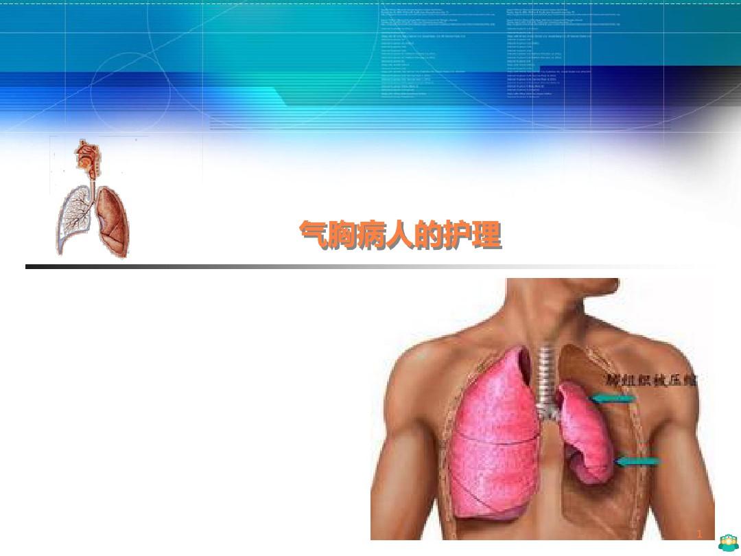 自发性气胸患者的护理ppt课件