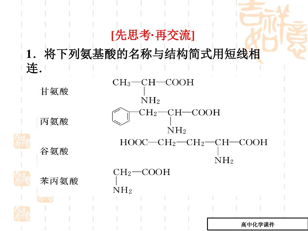 蛋白质和核酸课件(高一化学)