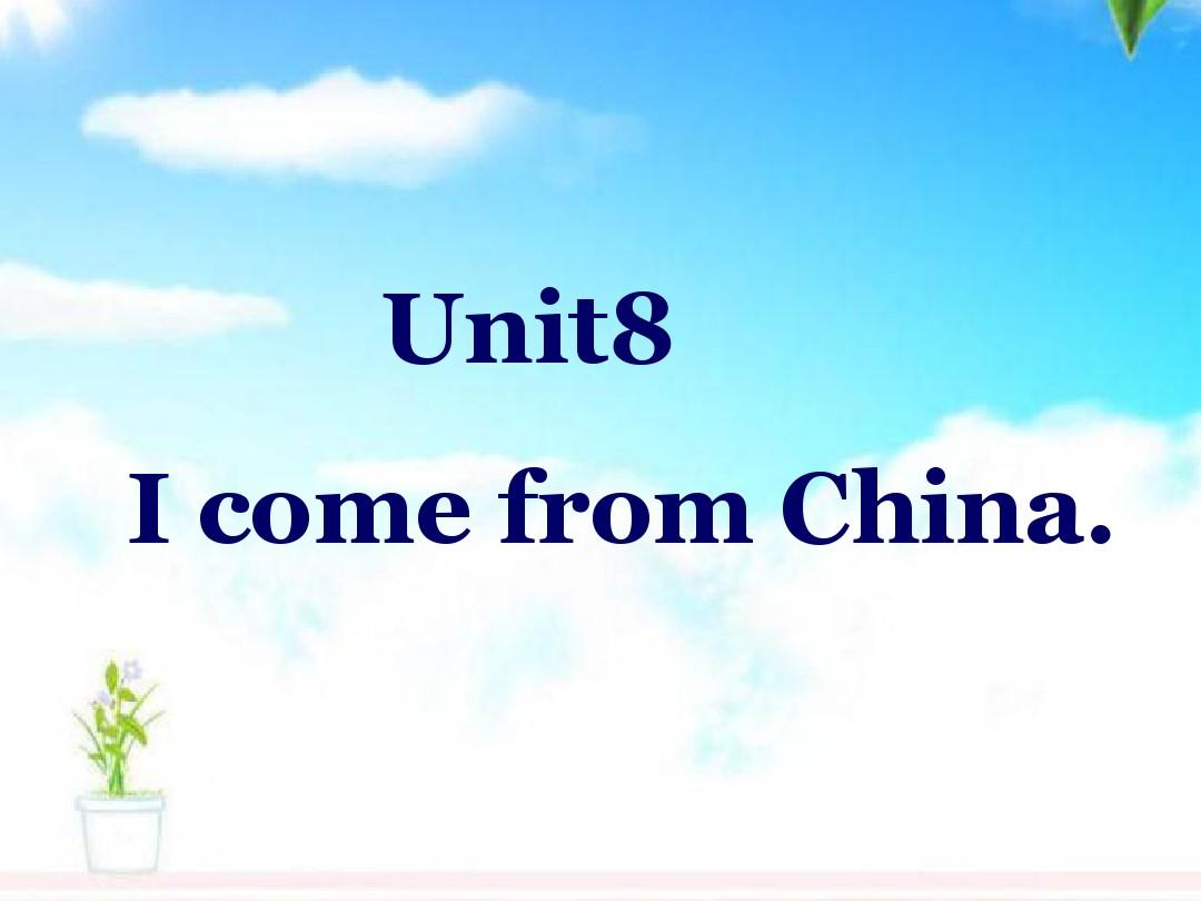 最新湘少版小学英语四年级下册Unit 8 I come from China  2公开课课件