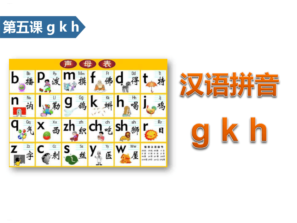 《gkh》汉语拼音PPT(完美版)