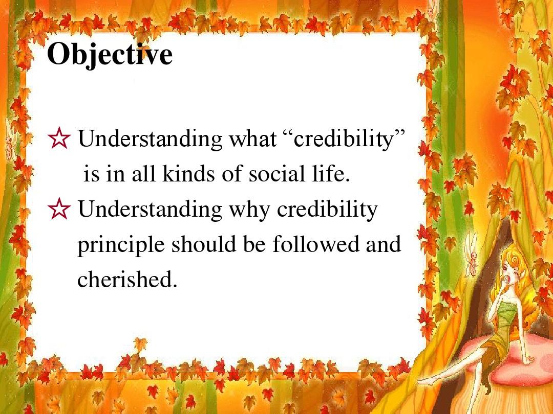 The Credibility Principle