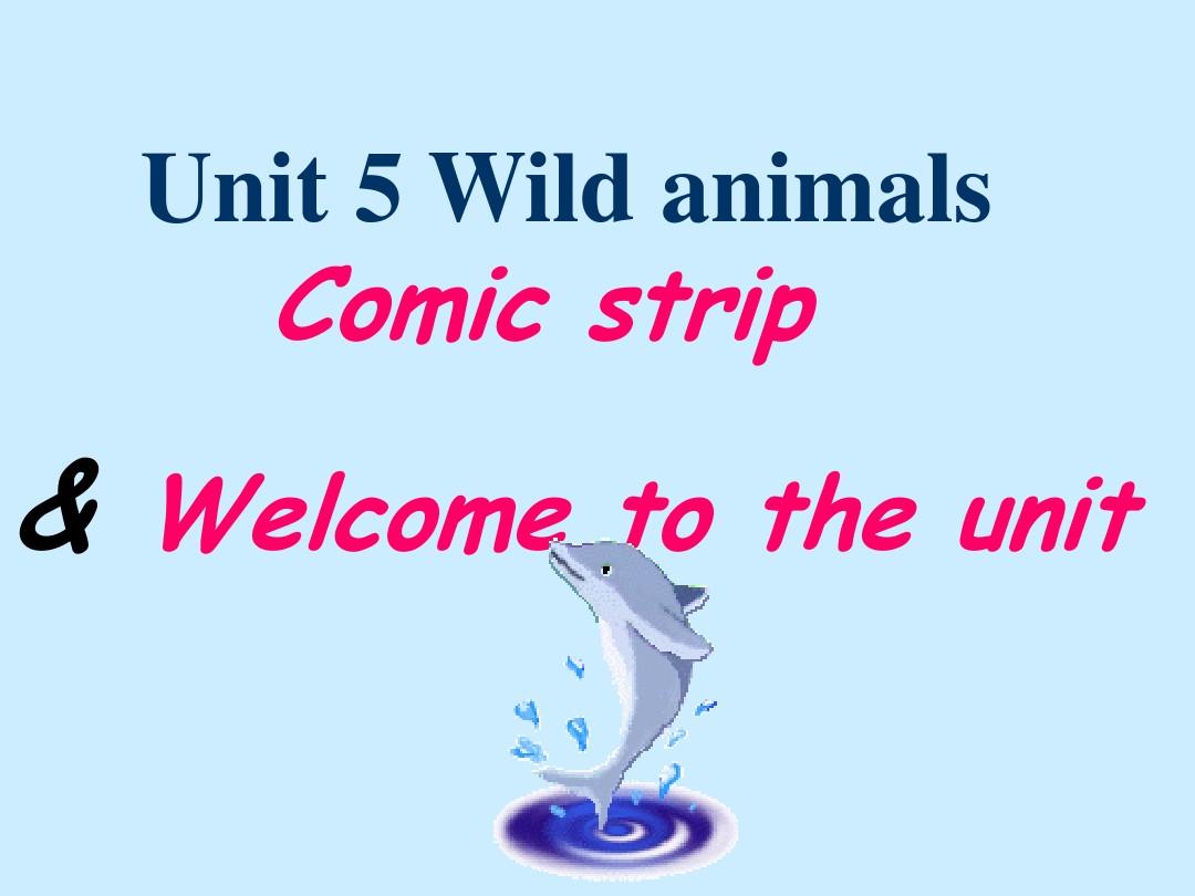 8a 牛津英语 新教材 unit 5 wild animals Welcome to the unit 课件
