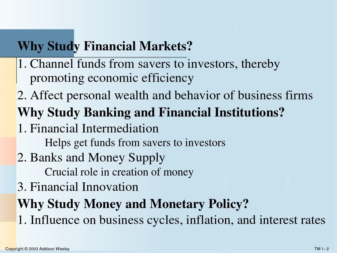 The Economics of Money, Banking and Financial Markets- Fredcric SMishkin ppt, ch01