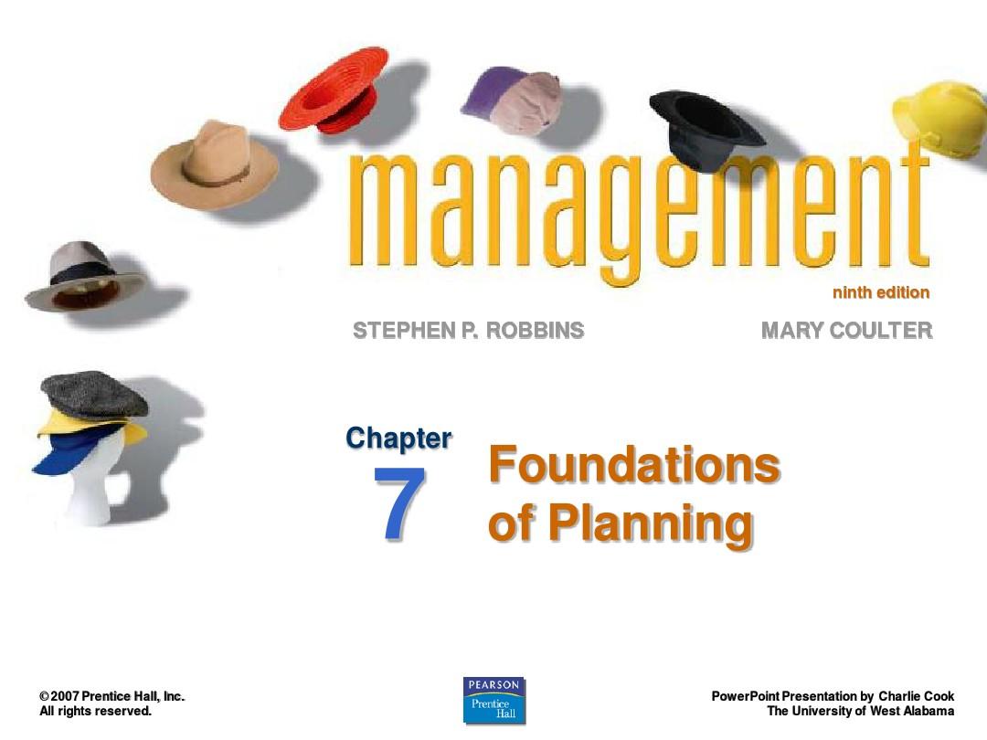 罗宾斯 管理学第九版英文版PPTManagement-7